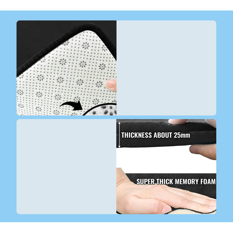 Eider & Ivory™ Ludovica Solid Color Bath Rug Wayfair